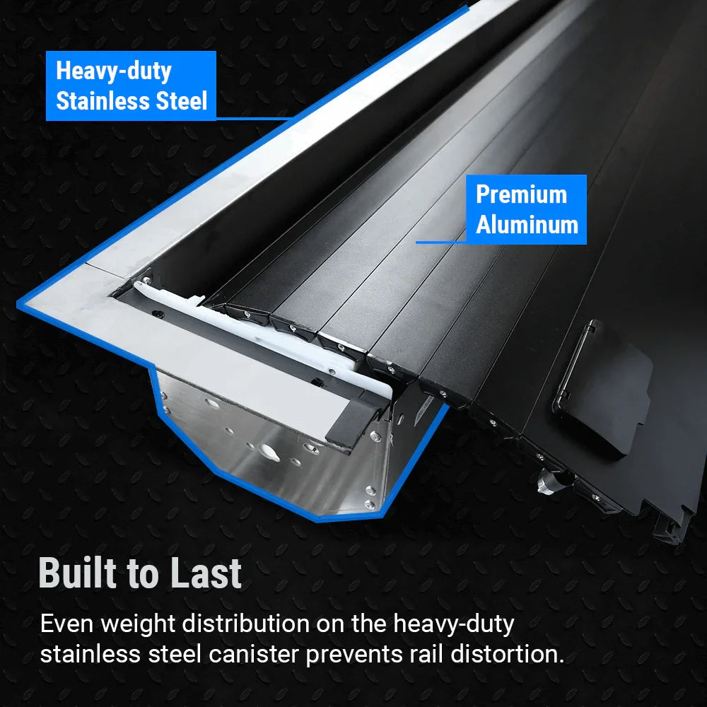 syneticusa heavy duty stainless steel canisterwith premium aluminum slats built to last