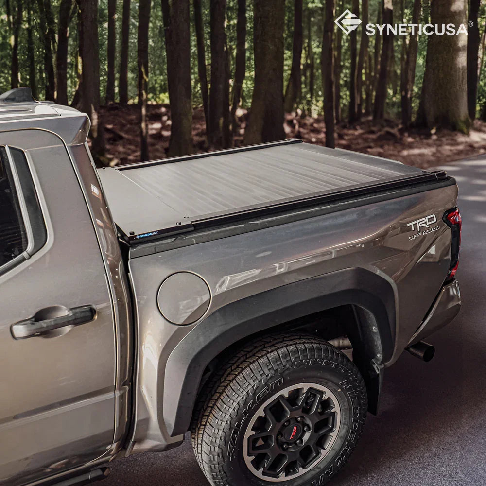 syneticusa ar retractable tonneau cover for 2024 Toyota Tacoma TRD