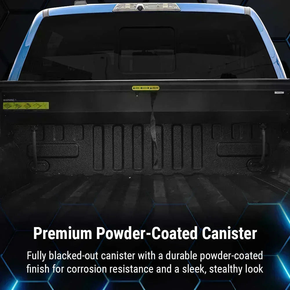 premium powder coated canister for SYNETICUSA AR Retractable PRO series tonneau cover