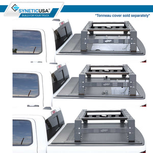 SYNETICUSA® R3 Off-Road-Built Stainless Steel Heavy Duty Truck Bed Overland Rack Kit