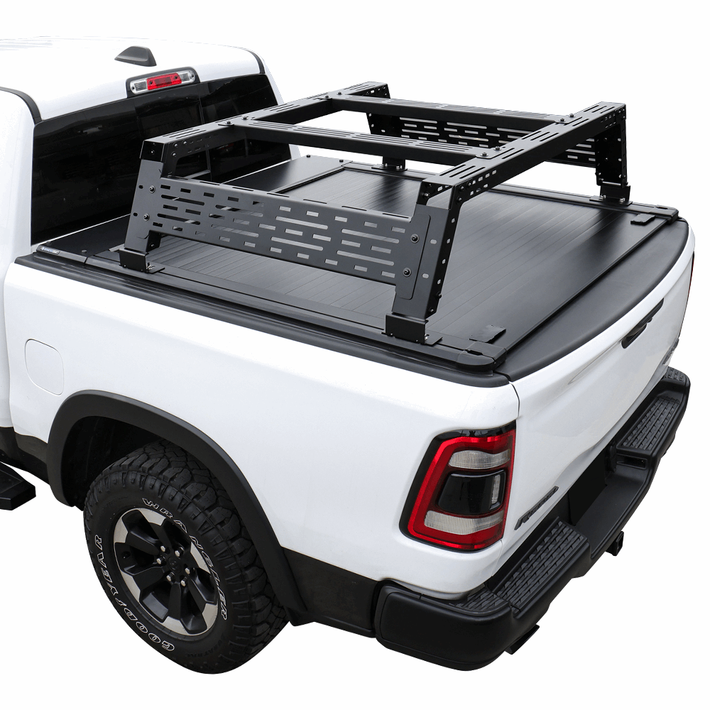 [2-in-1 Bundle] Nissan Frontier MR Retractable Tonneau Cover w/ Rack System