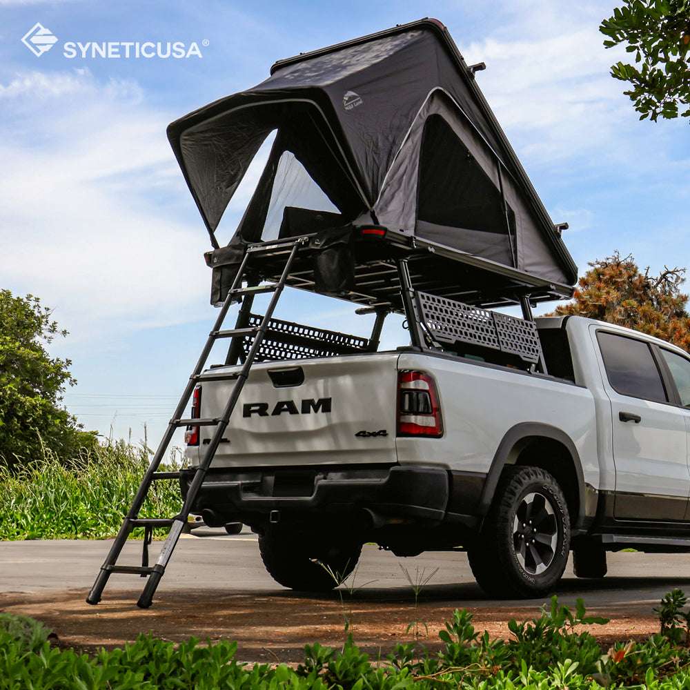 [2-in-1 Bundle] Ram 1500/2500/3500 Retractable Tonneau Cover w/ Rack System