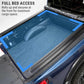 Truck bed with a roll-up cargo cover for maximum space