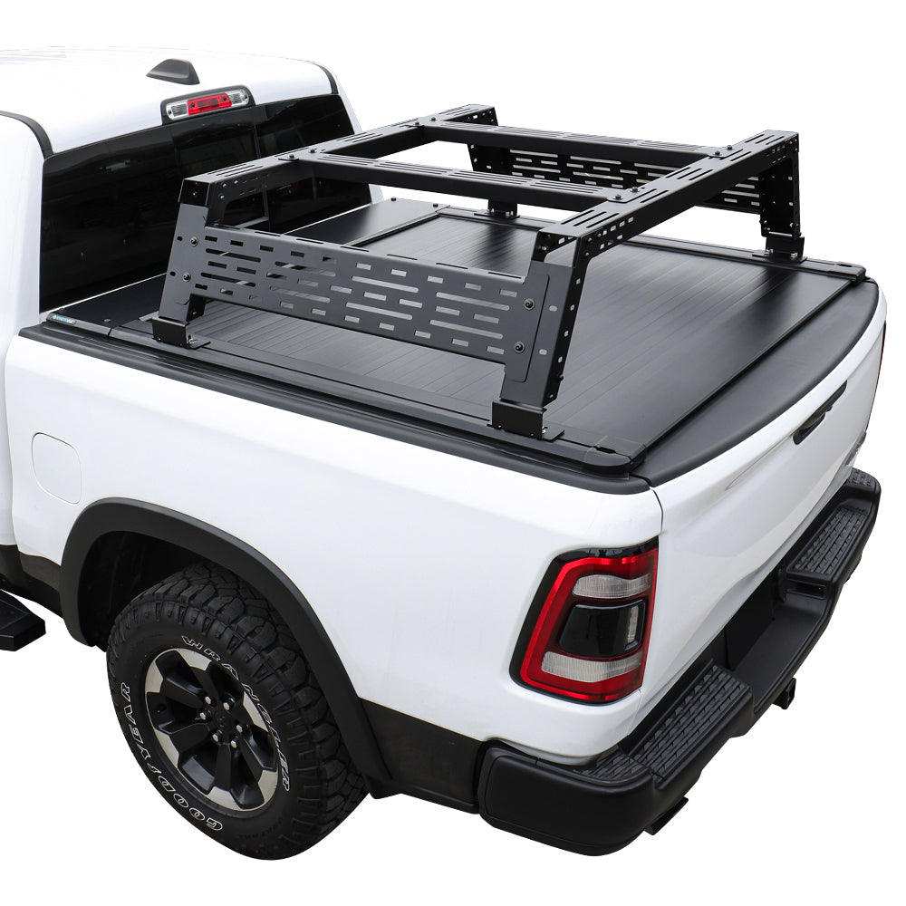 [2-in-1 Bundle] syneticusa automatic  Retractable Tonneau Cover w/ R3 overland rack