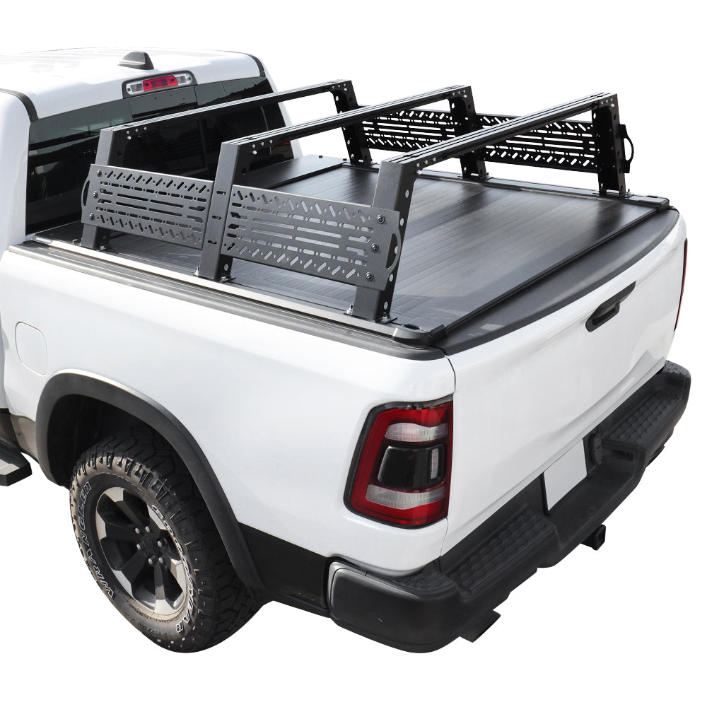 [2-in-1 Bundle] syneticusa automatic Retractable Tonneau Cover w/ R6 premium overland rack
