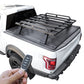 [2-in-1 Bundle] syneticusa powered Retractable Tonneau Cover with R2 luggage rack