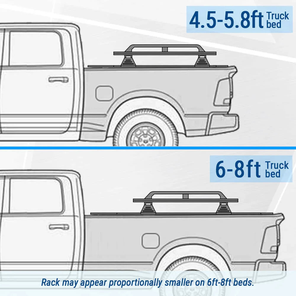 Truck Bed Luggage Rack With T-Slot | Heavy Duty | SYNETICUSA