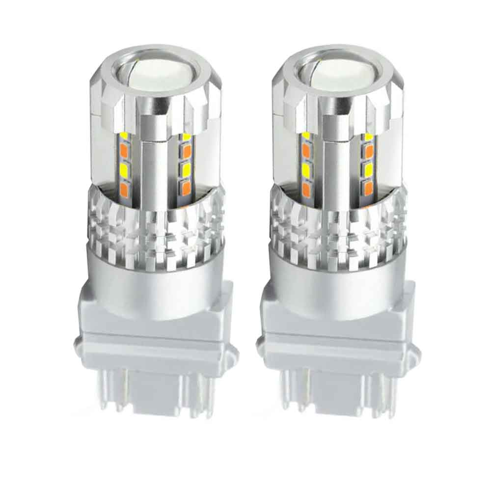 High Quality 20-LEDs White/Red/Yellow/Type1 Switchback DRL Reverse Turn Signal Bulbs
