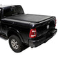 Black Ram with Rambox truck with a enhanced MB tonneau cover on a white background