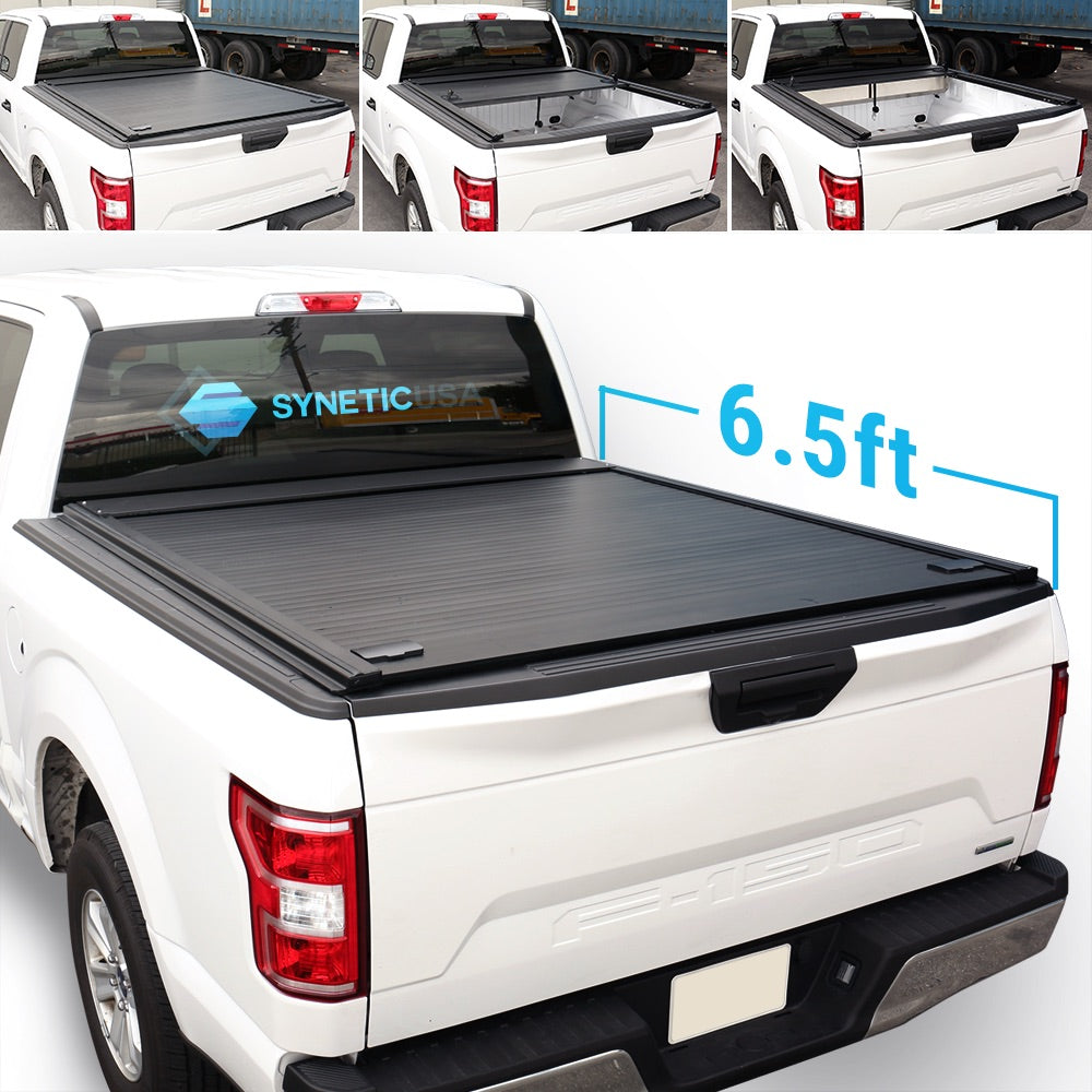 Retractable tonneau cover for 6.5 feet.
