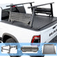 [2-in-1 Bundle] syneticusa manual Retractable Tonneau Cover with R1 ladder rack and side panel