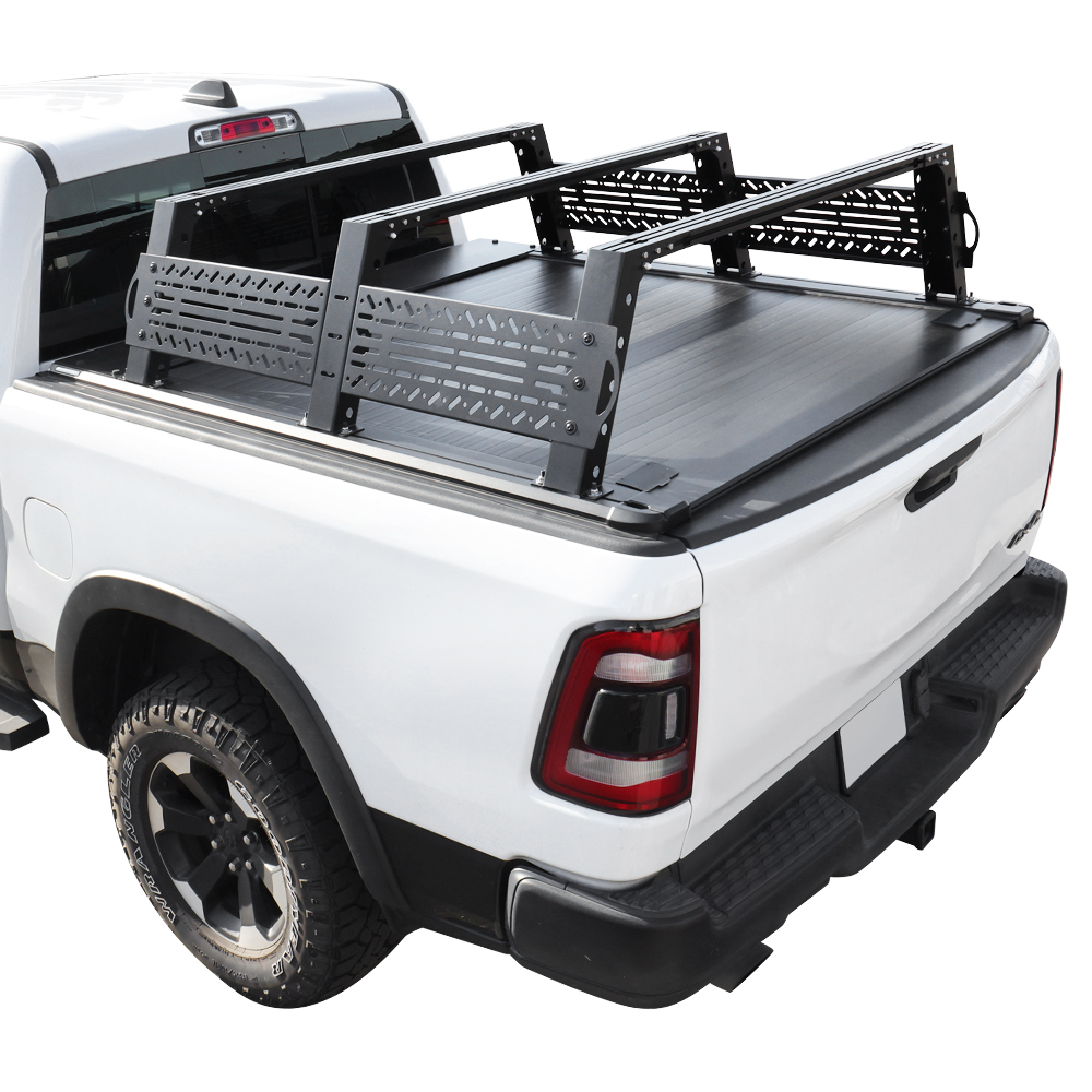 [2-in-1 Bundle] Retractable Tonneau Cover with R6 premium overland rack