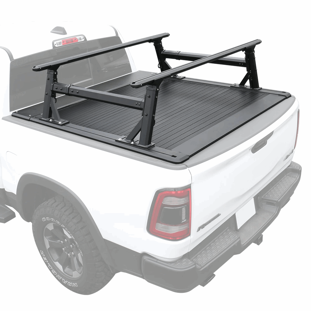 [2-in-1 Bundle] automatic Retractable Tonneau Cover with r1 ladder rack