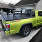[2-in-1 Bundle] metallic light green Toyota Tacoma with Retractable Tonneau Cover and ladder rack