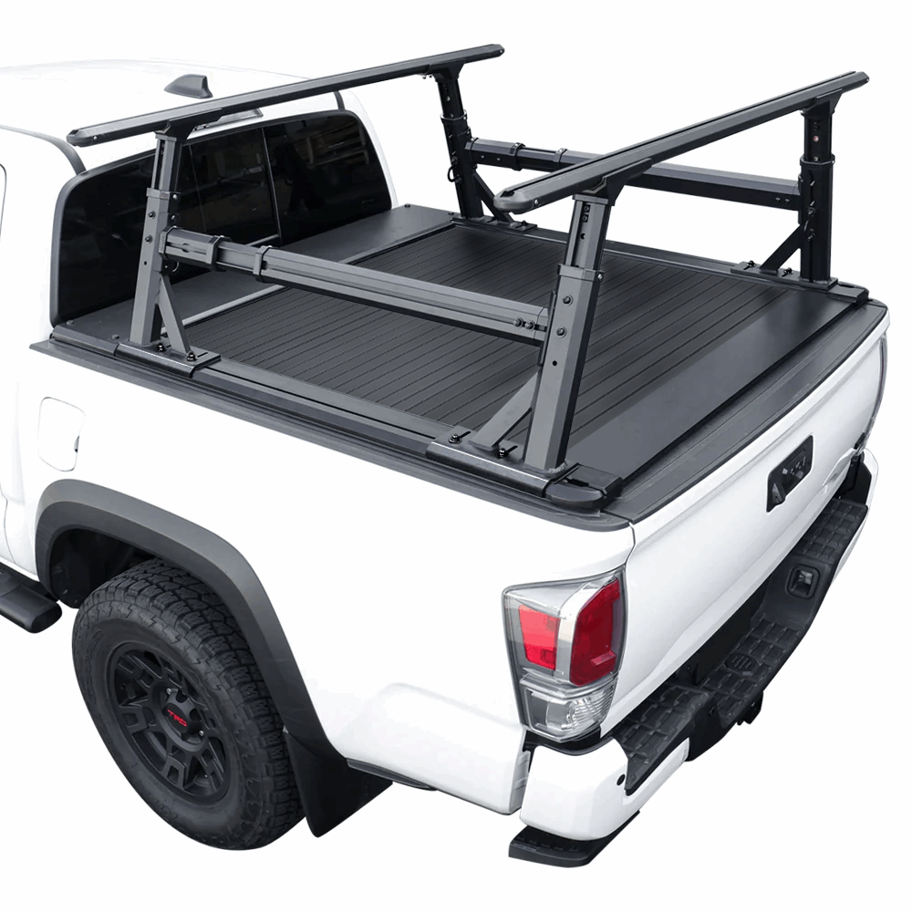 [2-in-1 Bundle] Toyota Tacoma automatic Retractable Tonneau Cover with R1 ladder Rack