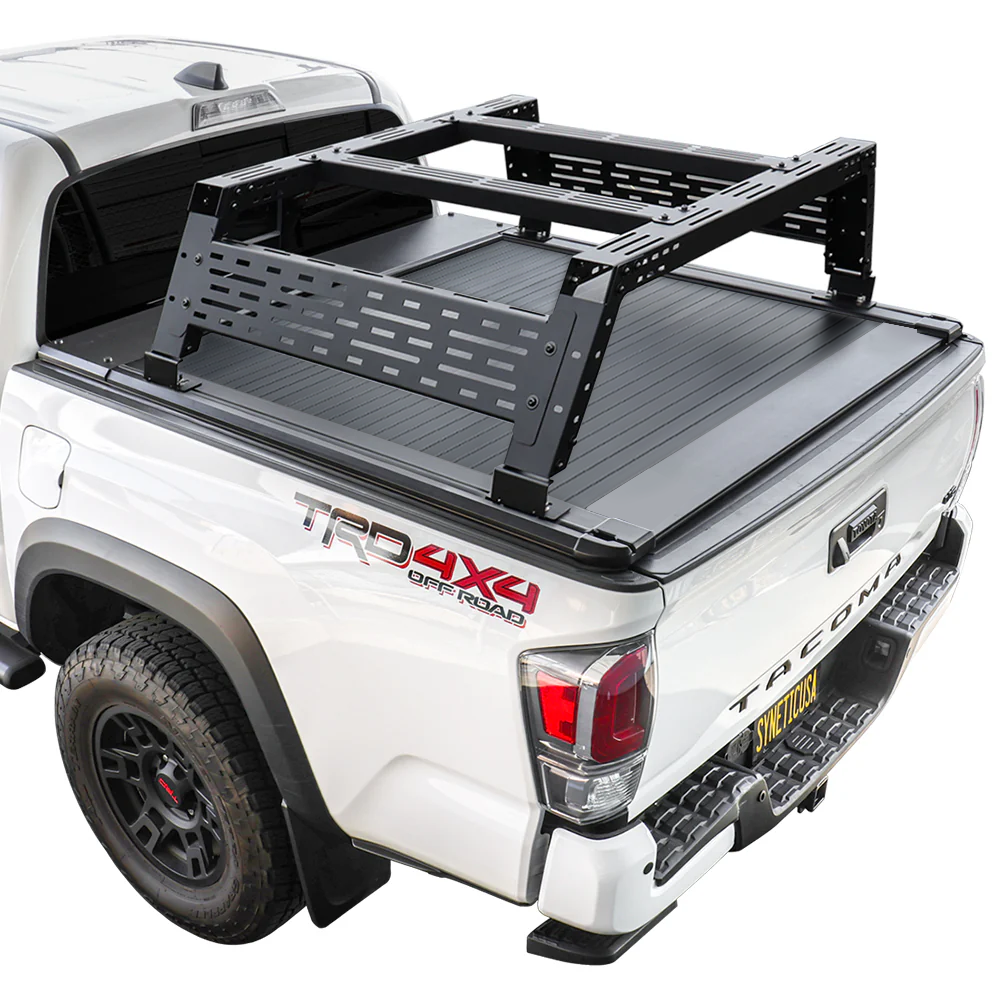 [2-in-1 Bundle] Toyota Tacoma TRD Retractable Tonneau Cover with R3 overland rack