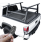 [2-in-1 Bundle] powered Retractable Tonneau Cover with aluminum R1 ladder rack for Toyota Tacoma TRD