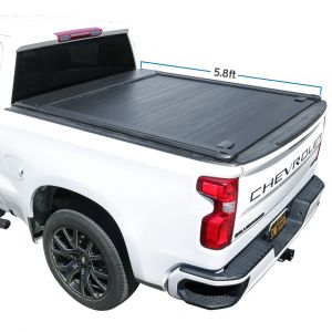 [SyneTrac-PRO] 2007-2024 Silverado 1500 5.8ft Bed Off-Road-Built Waterproof Retractable Tonneau Cover